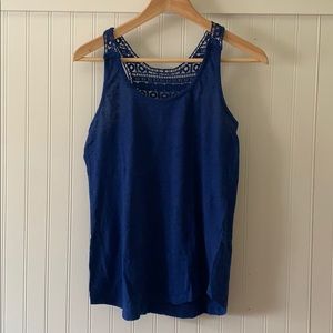 Lucky Brand tank with lace detail